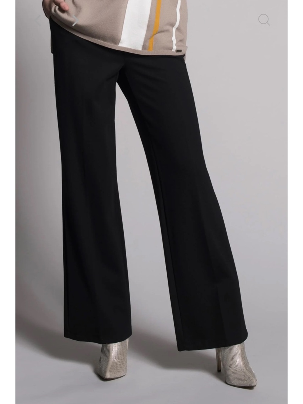 Picadilly Fashion Black Wide-Leg Women's Pants
